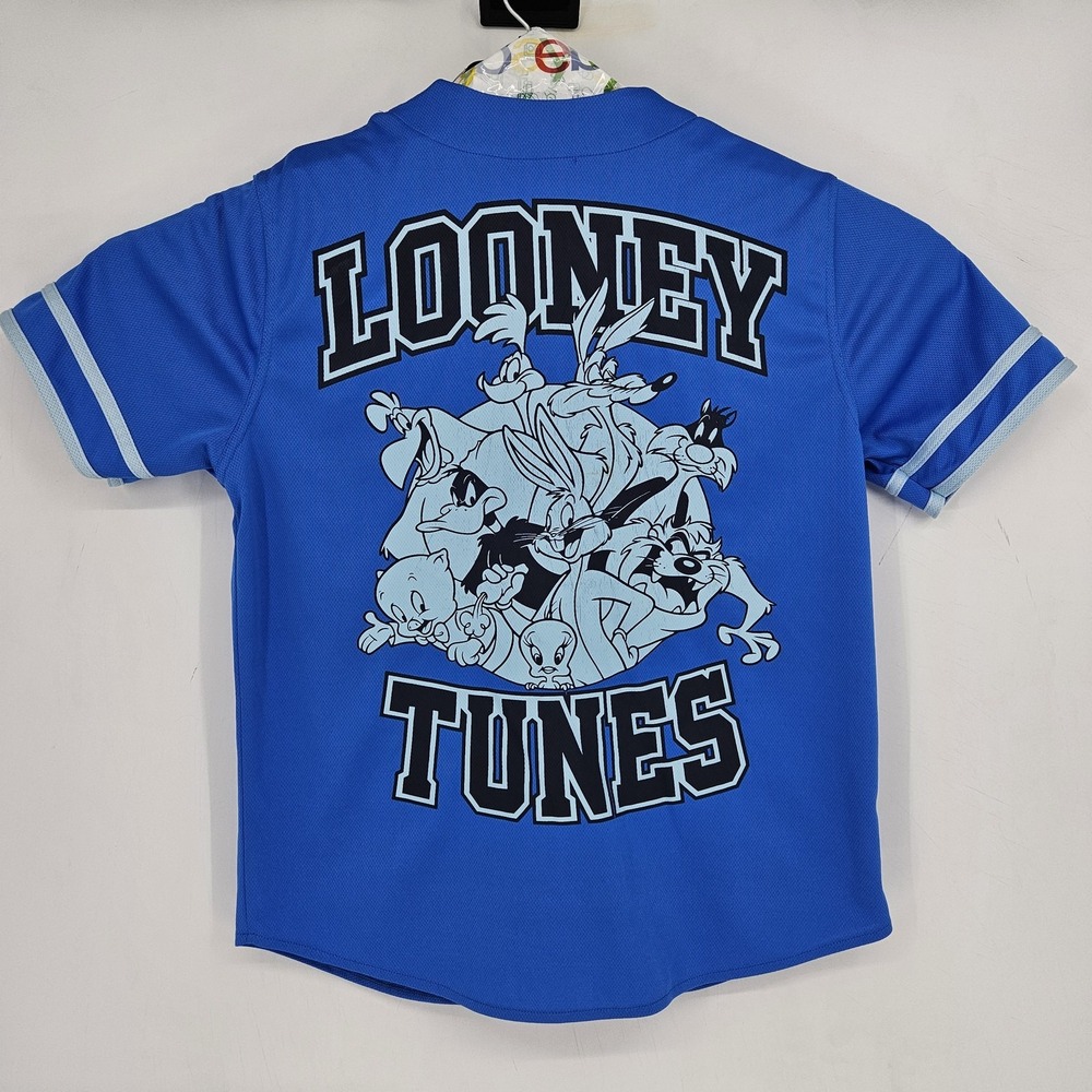 Looney Tunes Shirt Mens‎ Medium Baseball That's All Folks Cartoon Graphic Tee